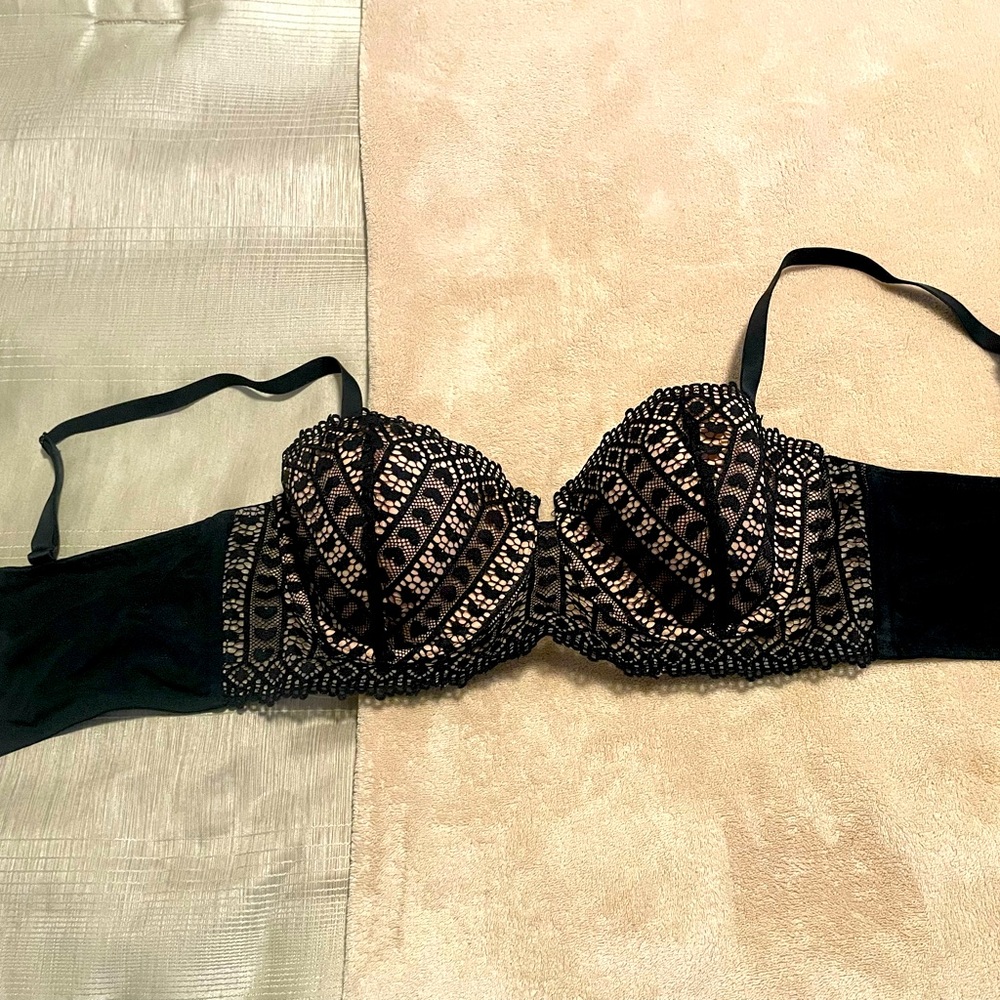 NWT Black Nymphadora Contour Bra in size 34D